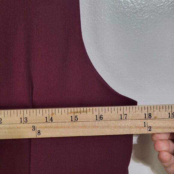 Antonio Melani Women's SZ 14 Kennedy Dressy Jumpsuit Sleeveless Burgundy Wine - Picture 7 of 12